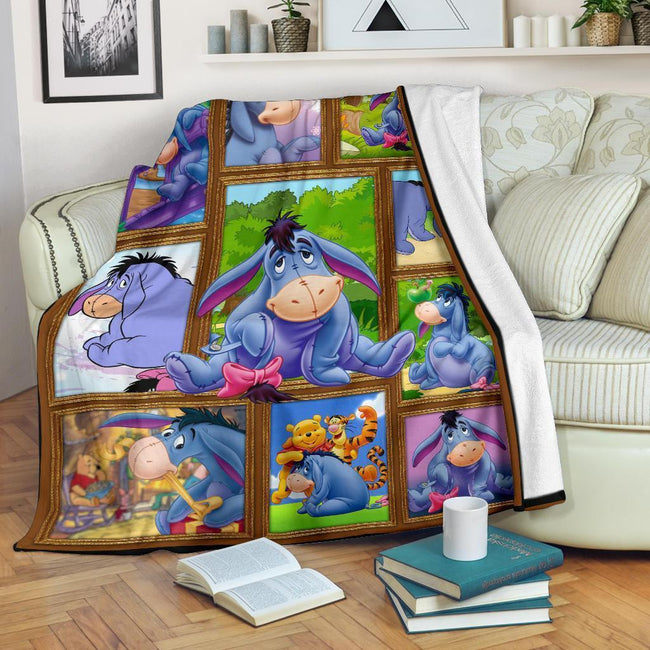 Eeyore Fleece Blanket Winnie The Pooh Friends Fan Gift 2 - PerfectIvy