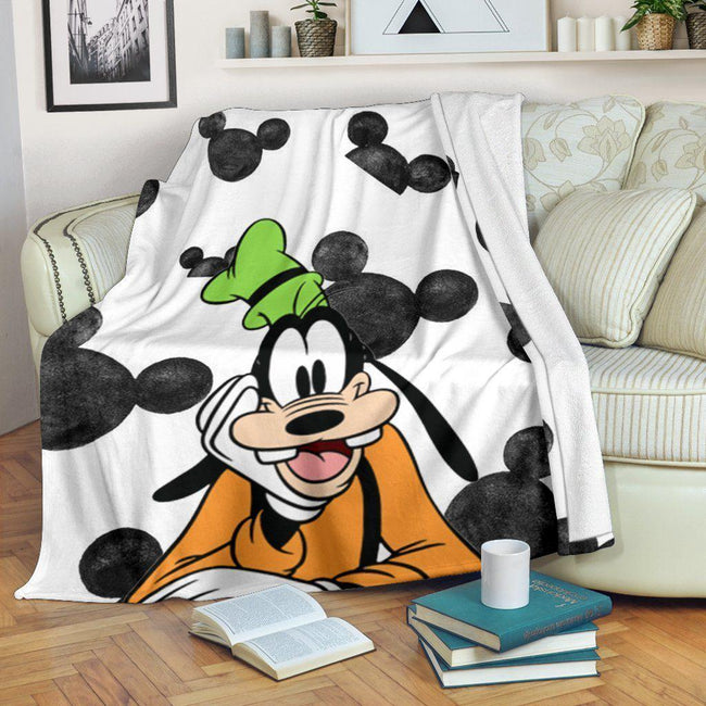 Face Goofy Fleece Blanket For Bedding Decor Gift 1 - PerfectIvy