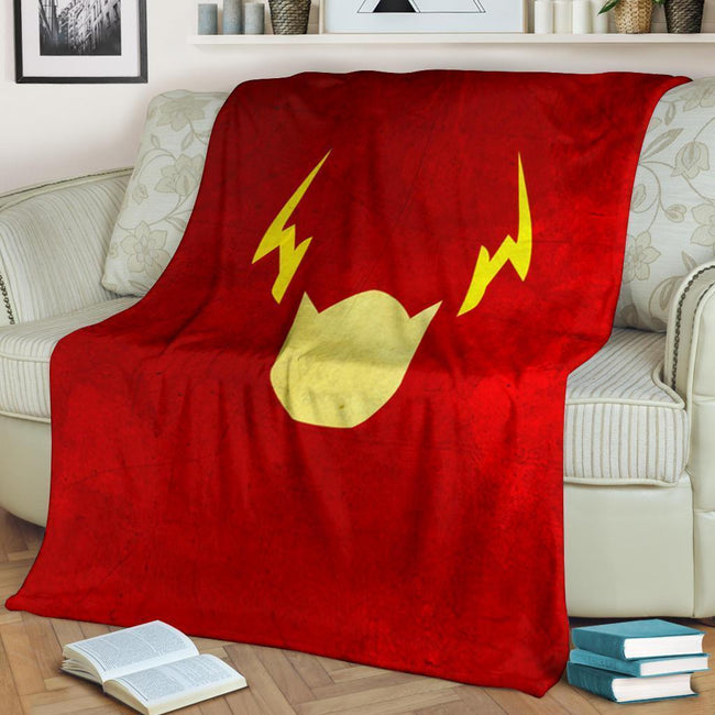 Flash Symbol Fleece Blanket Funny Superheroes Fan Gift 2 - PerfectIvy