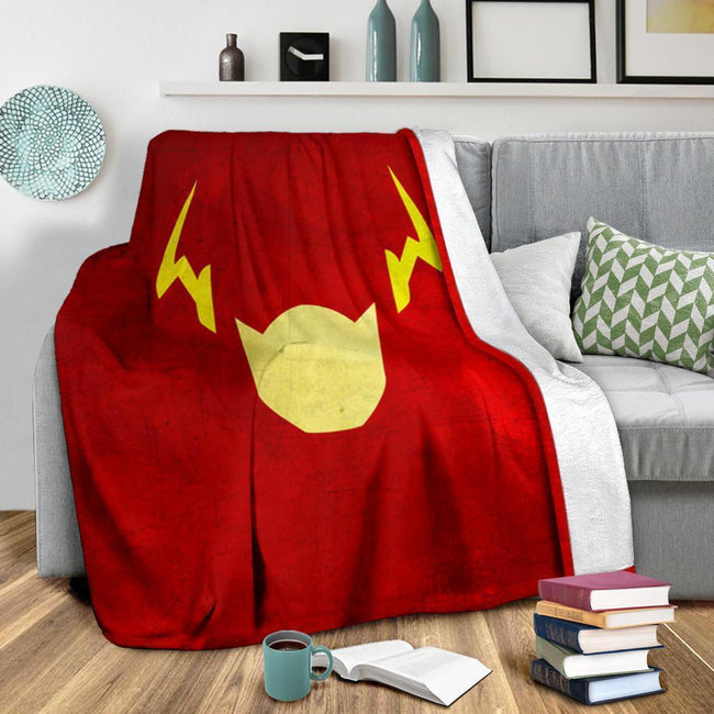 Flash Symbol Fleece Blanket Funny Superheroes Fan Gift 3 - PerfectIvy