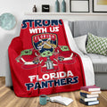 Florida Panthers Baby Yoda Fleece Blanket The Force Strong 4 - PerfectIvy