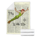 Fly With Me Peter Pan Fleece Blanket For Bedding Decor 4 - PerfectIvy