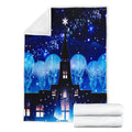 Frozen Castle Fleece Blanket Elsa Anna Fan Gift 4 - PerfectIvy