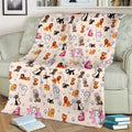Funny Cats Fleece Blanket Gift Idea 3 - PerfectIvy
