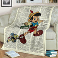 Funny Jiminy Cricket Pinocchio Fleece Blanket Bedding Decor Gift 2 - PerfectIvy