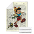 Funny Jiminy Cricket Pinocchio Fleece Blanket Bedding Decor Gift 4 - PerfectIvy