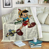 Funny Jiminy Cricket Pinocchio Fleece Blanket Bedding Decor Gift 1 - PerfectIvy