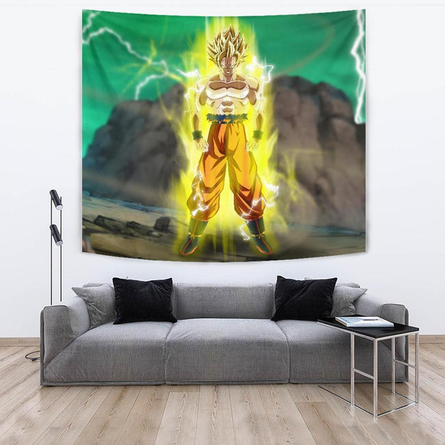Goku Super Saiyan Tapestry For Dragon Ball Fan Gift 4 - PerfectIvy