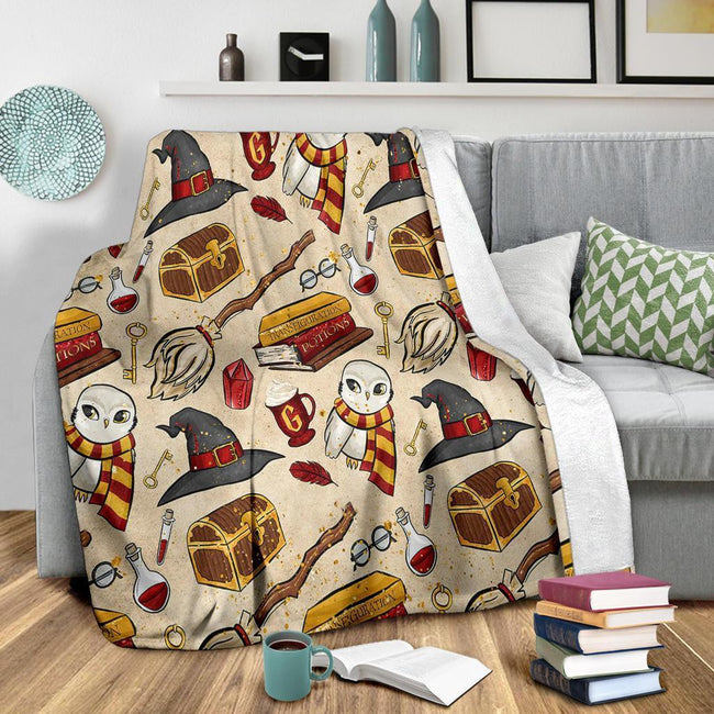 Gryffindor House Fleece Blanket For Harry Potter Bedding Decor Gift 3 - PerfectIvy