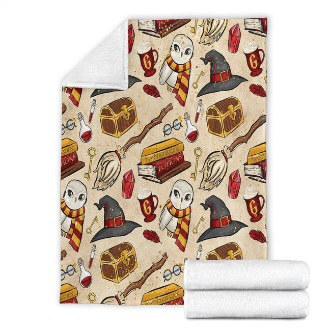 Gryffindor House Fleece Blanket For Harry Potter Bedding Decor Gift 4 - PerfectIvy