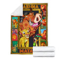 Hakuna Matata Lion King Fleece Blanket Fan Gift Idea 4 - PerfectIvy