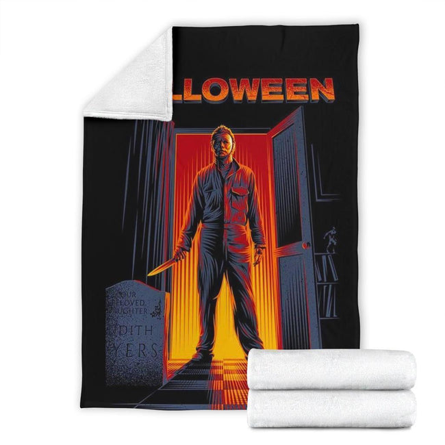 Halloween Michael Myers Fleece Blanket For Bedding Decor 4 - PerfectIvy