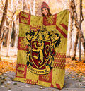 Harry Potter Gryffindor Fleece Blanket House Badge Fan Gift 5 - PerfectIvy