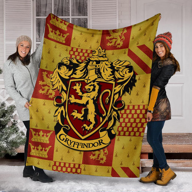 Harry Potter Gryffindor Fleece Blanket House Badge Fan Gift 6 - PerfectIvy