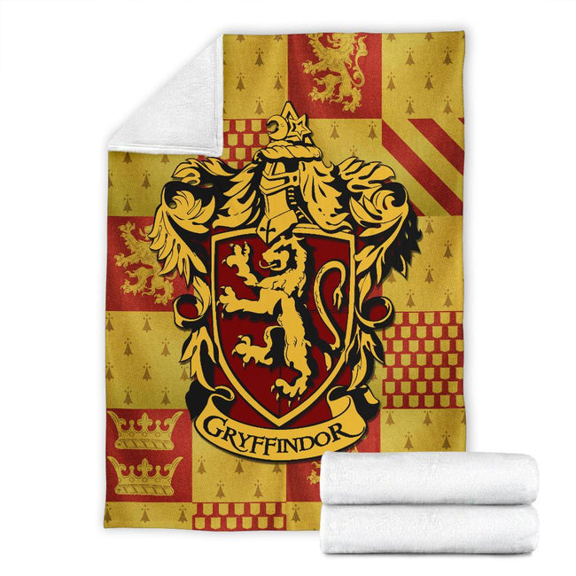 Harry Potter Gryffindor Fleece Blanket House Badge Fan Gift 7 - PerfectIvy