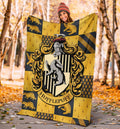 Harry Potter Hufflepuff Fleece Blanket House Badge Fan Gift 5 - PerfectIvy