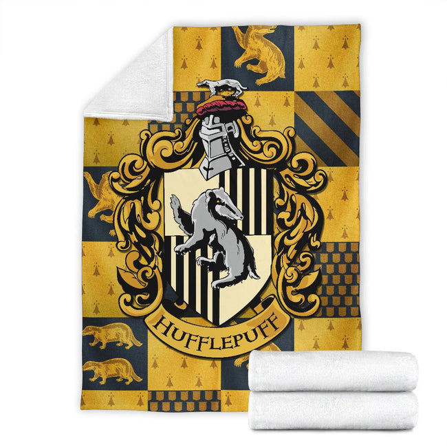 Harry Potter Hufflepuff Fleece Blanket House Badge Fan Gift 7 - PerfectIvy