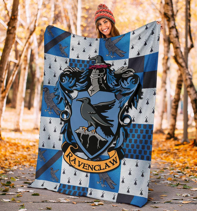 Harry Potter Ravenclaw Fleece Blanket House Badge Fan Gift 5 - PerfectIvy