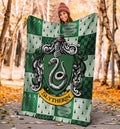Harry Potter Slytherin Fleece Blanket House Badge Fan Gift 5 - PerfectIvy