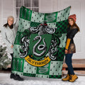 Harry Potter Slytherin Fleece Blanket House Badge Fan Gift 6 - PerfectIvy