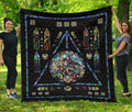 Harry Potter Blanket Custom Stain Glass Quilt Style For Fan 1 - PerfectIvy
