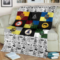 Harry Potter Symbols Fleece Blanket Fan Gift Idea 2 - PerfectIvy