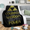 Have The Courage To Seek The Wisdom Blanket Legend Of Zelda 3 - PerfectIvy