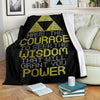 Have The Courage To Seek The Wisdom Blanket Legend Of Zelda 1 - PerfectIvy