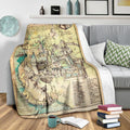 Hogwarts Map Fleece Blanket Custom For Harry Potter Fans 4 - PerfectIvy