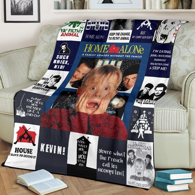 Home Alone Fleece Blanket Funny Gift For Movies Fan 3 - PerfectIvy