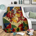 House Badge Gryffindor Fleece Blanket Harry Potter Bedding Decor 3 - PerfectIvy