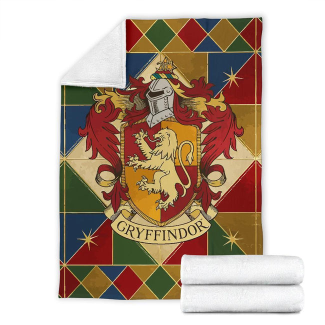House Badge Gryffindor Fleece Blanket Harry Potter Bedding Decor 4 - PerfectIvy