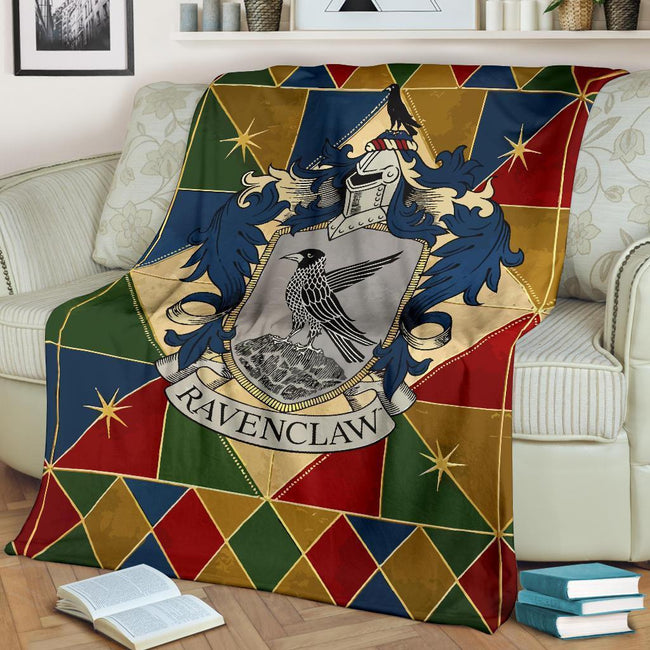House Badge Ravenclaw Fleece Blanket For Harry Potter Bedding Decor 2 - PerfectIvy