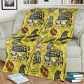 Hufflepuff House Fleece Blanket For Harry Potter Bedding Decor Gift 2 - PerfectIvy