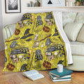 Hufflepuff House Fleece Blanket For Harry Potter Bedding Decor Gift 1 - PerfectIvy