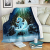 Ice Dragon Throne Fleece Blanket Game Of Throne Bedding Decor 1 - PerfectIvy