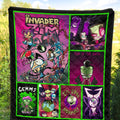 Invader Zim Quilt Blanket Funny Gift Idea 4 - PerfectIvy