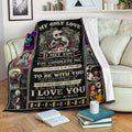 Jack & Sally Fleece Blanket I Love You Forever And Always Bedding Decor 2 - PerfectIvy