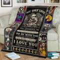 Jack & Sally Fleece Blanket I Love You Forever And Always Bedding Decor 3 - PerfectIvy