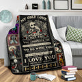 Jack & Sally Fleece Blanket I Love You Forever And Always Bedding Decor 4 - PerfectIvy