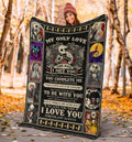 Jack & Sally Fleece Blanket I Love You Forever And Always Bedding Decor 5 - PerfectIvy