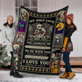 Jack & Sally Fleece Blanket I Love You Forever And Always Bedding Decor 6 - PerfectIvy