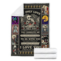 Jack & Sally Fleece Blanket I Love You Forever And Always Bedding Decor 7 - PerfectIvy