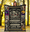 Jack & Sally Fleece Blanket I Love You Forever And Always Bedding Decor 1 - PerfectIvy