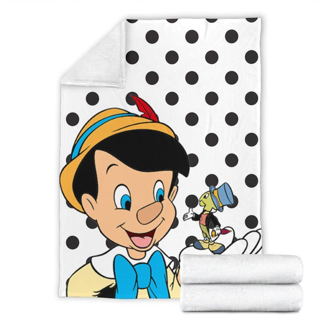 Jiminy Cricket Pinocchio Fleece Blanket For Bedding Decor 4 - PerfectIvy