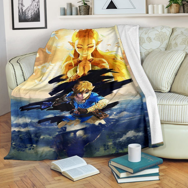 Legend Of Zelda Fleece Blanket Breath Of The Wild For Bedding Decor 1 - PerfectIvy