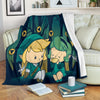 Legend Of Zelda Fleece Blanket Chibi Style Bedding Decor Gift 1 - PerfectIvy