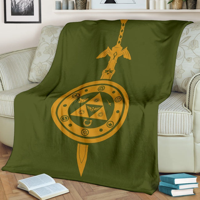 Legend Of Zelda Fleece Blanket Sword And Shield 3 - PerfectIvy