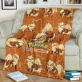Let's Go Arcanine Pokemon Fleece Blanket For Fan Gift 3 - PerfectIvy