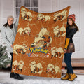 Let's Go Arcanine Pokemon Fleece Blanket For Fan Gift 6 - PerfectIvy